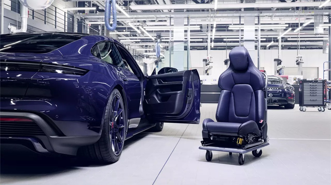 Een Porsche met de nieuwe lak