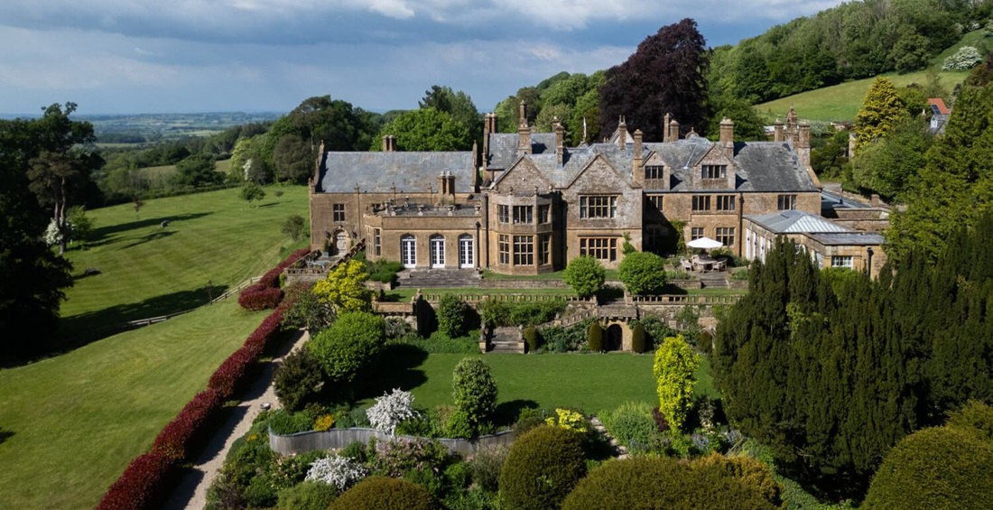 Het luxe landgoed in Engeland
