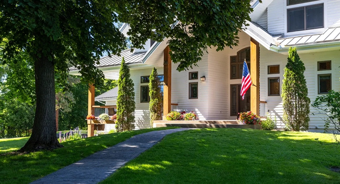 Het landgoed van een Amerikaanse politicus